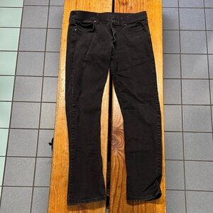 Lee Black slim fit Straight-Leg Jeans 33 x 34